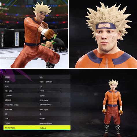 My Attempt At Naruto In The Ufc 4 Video Game Naruto