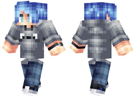Blue Hair Minecraft Skins