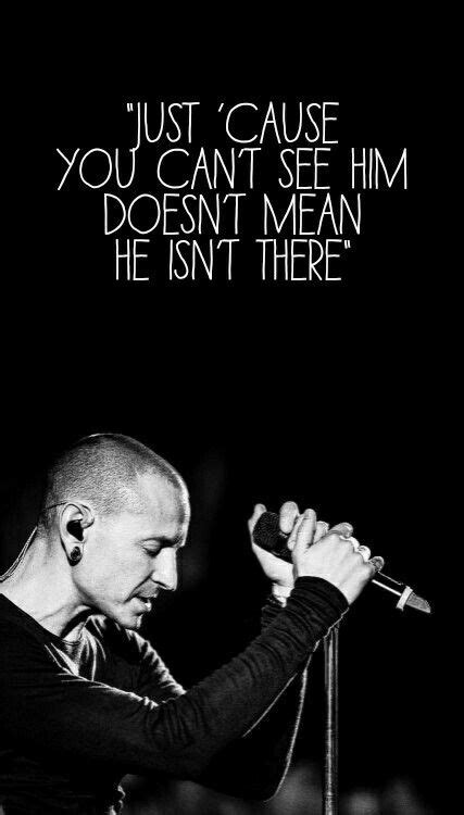 Chester Bennington Linkin Park 🎶 Just Cause You Cant See Him Doesnt