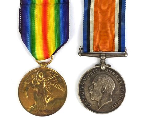 British Military World War I Victory And 1914 18 War Medals Awarded To