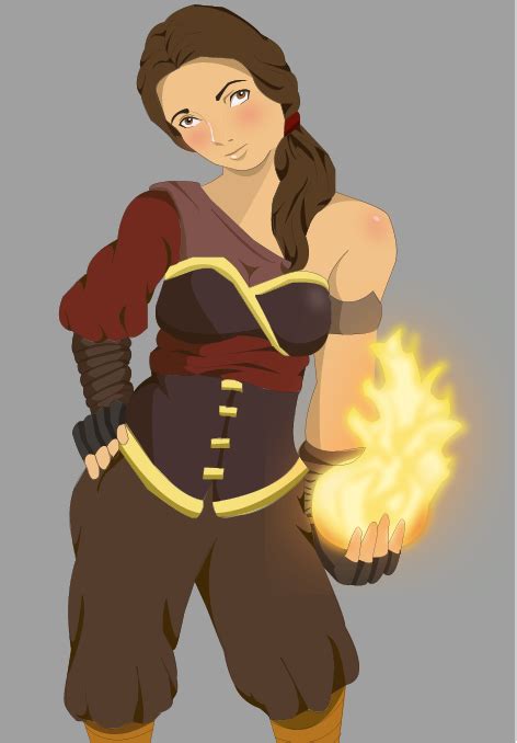 Fire Bender Girl By Artlyss On Deviantart