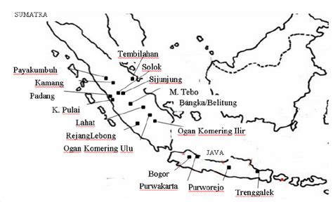Location Sites Of Mangosteen Populations In Sumatra And Java Download