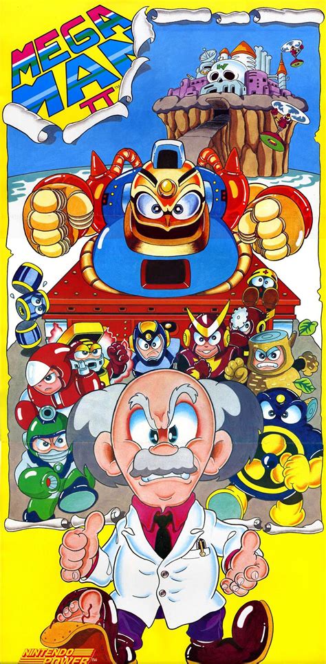 Nintendo Nes Ad Mega Man Ii Poster Nintendo Power 1989 Nintendo