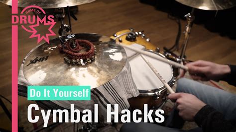 Diy Cymbal Hacks Home Of Drums Youtube