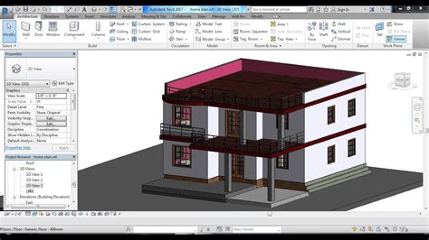 3d View In Revit Architecture Youtube