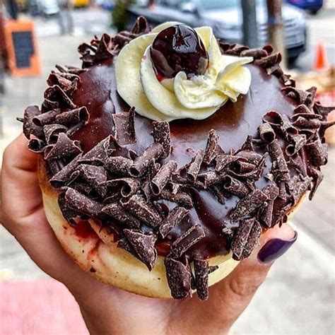 oh man did i ever get a craving for our black forest cake doughnut gloryholedoughnuts who