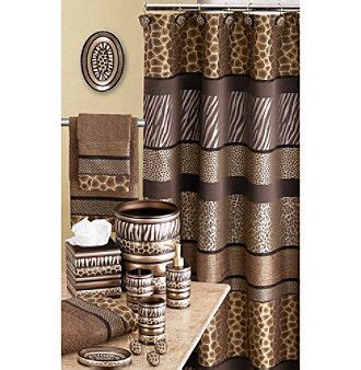 Safari stripes bathroom accessories collection. PB Home™ Safari Stripes Chocolate Bath Collection at www ...