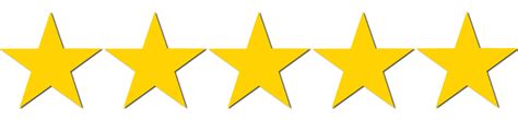 Golden 5 Star Rating PNG | PNG Play png image