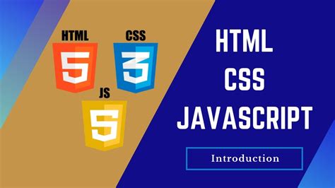 Learn Html Css And Javascript Introduction Youtube