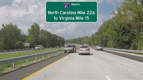 Road Trip 331 I 85 North North Carolina Mile 226 To Virginia Mile