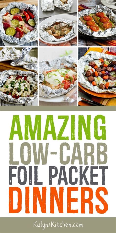 These ideas make it easy to clean up after dinner. Amazing Low-Carb Foil Packet Dinners - Kalyn's Kitchen ...