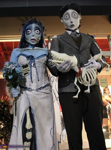 Corpse groom fancy dress costume. Homemade Corpse Bride and Groom Couple Costume