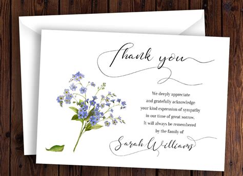 12 Awesome Thank You Notes For Sympathy Cards In 2021 Funeral Thank