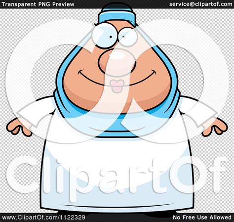 Cartoon Of A Chubby Muslim Woman Royalty Free Vector Clipart By Cory