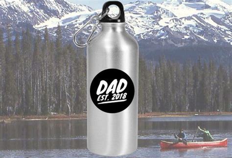 In 2020, the best gifts are personal, and filled with meaning. PERSONALIZED WATER BOTTLE Dad Est. 2020 New Dad Gift Gift ...