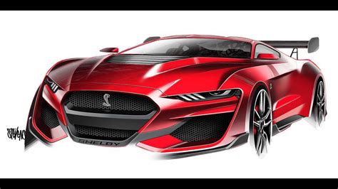 We Talk To A Mustang Designer About This Gt500 Sketch Becoming Reality