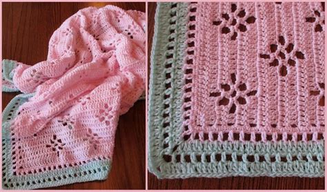 Beautiful Baby Blanket With Lace Motifs Free Crochet Patterns