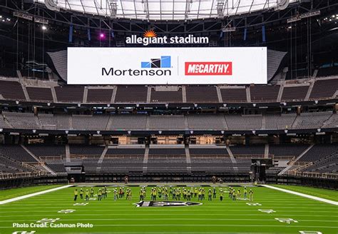 Construction Of Allegiant Stadium Completed Mortenson