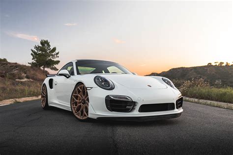 2015 Pure White Porsche 911 Turbo S Pacific German