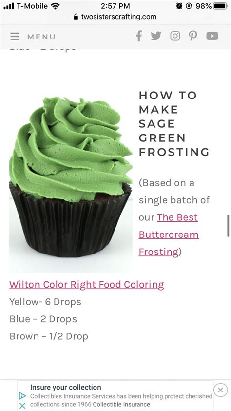sage green frosting green icing recipe icing recipe frosting color guide