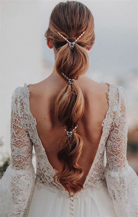 Prettiest Ponytail Updos For Wedding Hairstyles Elegantweddinginvites Com Blog