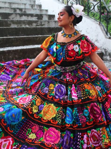 Chiapaneca Hermosa Cdf Xochitl Ollinqui Mexican Traditional Clothing Traditional Outfits