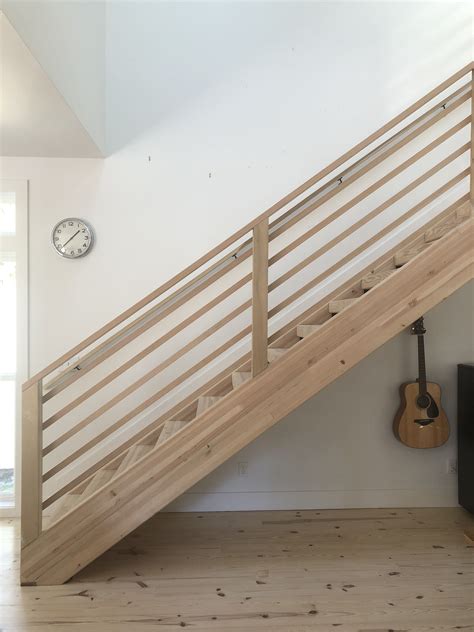 Wooden Staircase Railing Indoor Stair Railing Modern Stair Railing