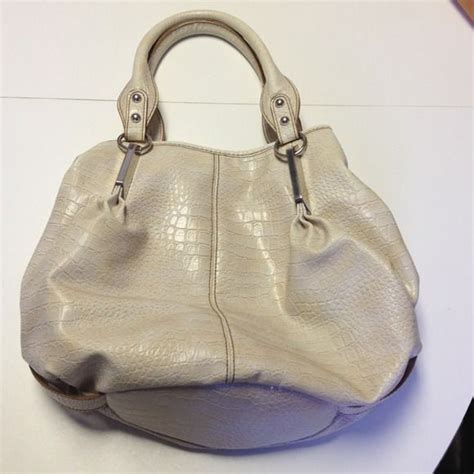 Spotted While Shopping On Poshmark Faux Alligator Print Ivory Purse