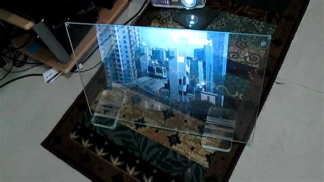 Transperent Video Glass Screen No Projection Foil Pure Treated Glass