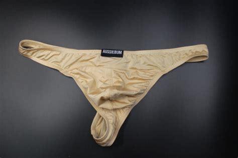 Aussiebum Men Skin Nude Nylon Thong G String Underwear Size S Or M Ebay