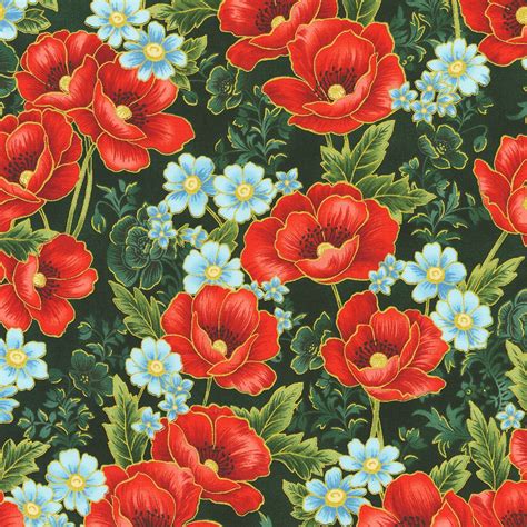 Robert Kaufman Fabrics Srkm 21855 44 Forest From Poppy Hill