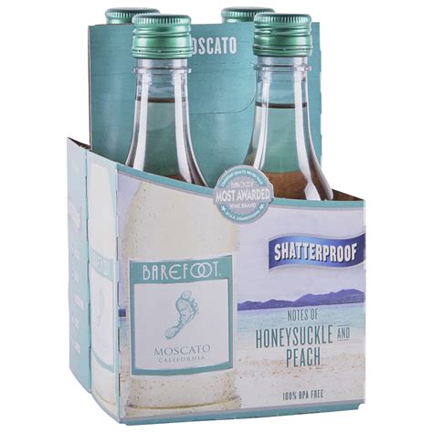 Barefoot Moscato 4 Pack 187 Ml Applejack