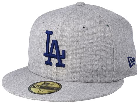 Los Angeles Dodgers 59fifty Heather Grayblue Fitted New Era Cap