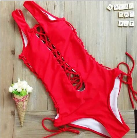 One Piece Swimsuit Bandage Swimwear Women Monokini Swimming Suit For Women Sexy Bathing Suit