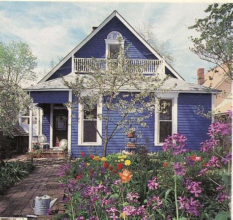 Rear View Of The Other Blue Cottage Pic On My Board Cottage Garden