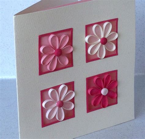 Paper Daisy Cards Quilled Birthday Card