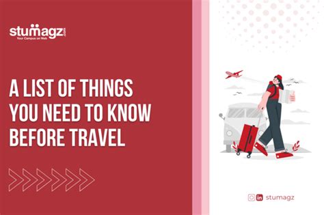 List Of Things You Need To Know Before Travel