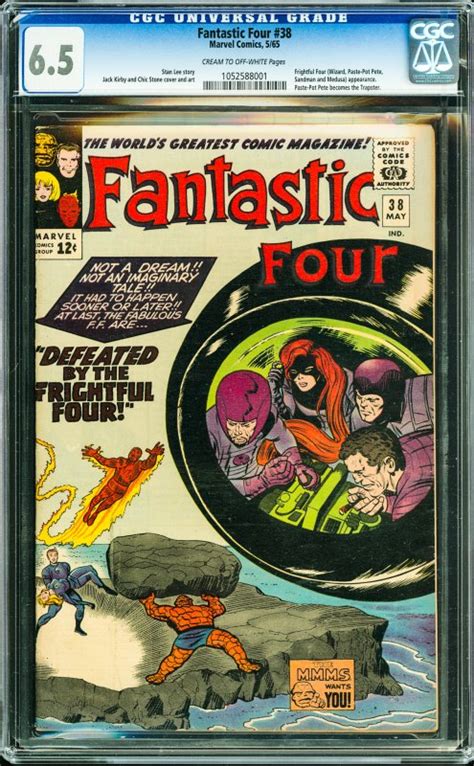 Fantastic Four 38 1965 Cgc Graded 65 Frightful Four Appearance