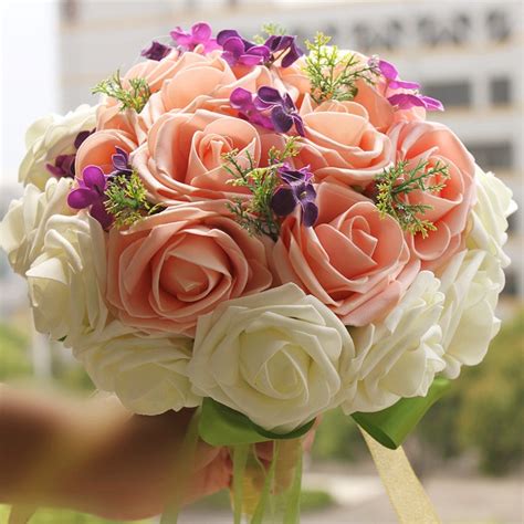 2017 Cheap Weddingbridesmaid Bouquets New Arrival Bridal Handmade