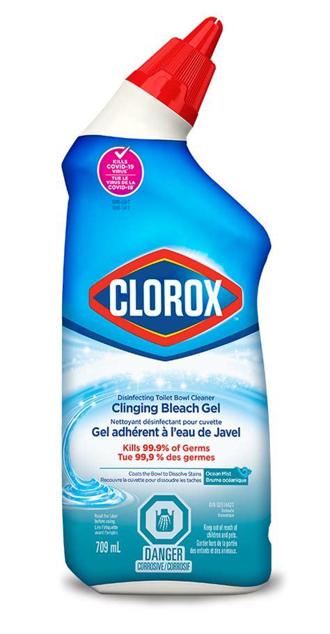 Clorox Disinfecting Toilet Bowl Cleaner Clinging Bleach Gel Clorox