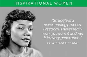Image result for Coretta Scott King Quotes Freedom
