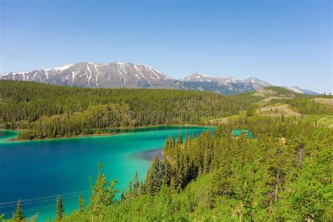Beautiful Emerald Lake In Alaska Stock Image Image Of Clear