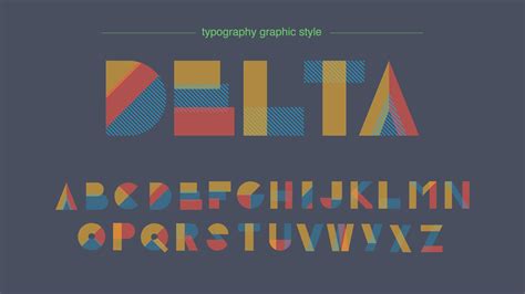 Abstract Shapes Colorful Typography 692404 Vector Art At Vecteezy