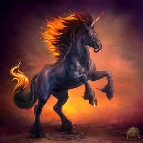 Unicorn By Gellihana Art On Deviantart Evil Unicorn Unicorn Fantasy