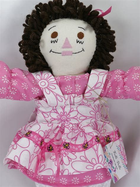 Raggedy Ann Doll Handmade Raggedy Ann Dolls Pink Paradise Etsy