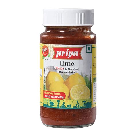 Priya Pickle Lime 300g Indira Indian Foods