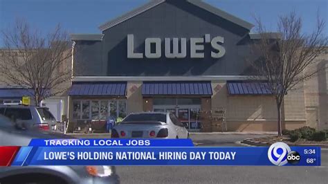 Lowes Holding National Hiring Day Today Youtube