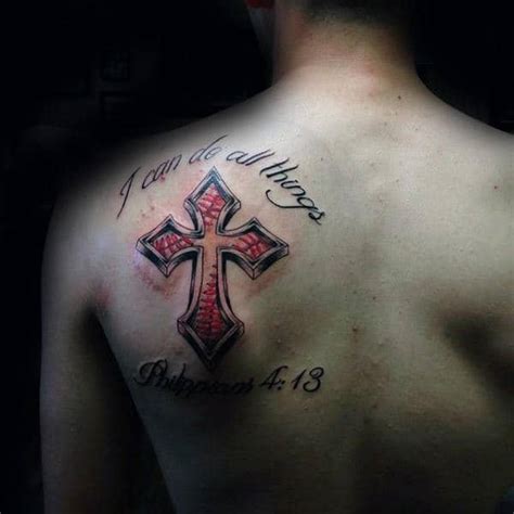 This is a good place to put a medium to large tattoo since there is a lot of space. 20 Baseball Cross Tattoo Designs For Men - Religious Ink Ideas