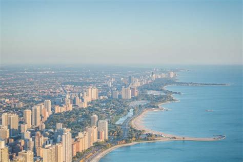 North Avenue Beach Chicago Aerial Toby Harriman