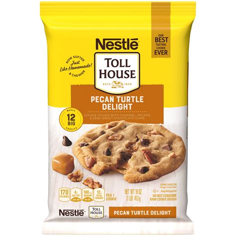 NESTLE TOLL HOUSE Pecan Turtle Delight Cookie Dough 16 Oz Pack